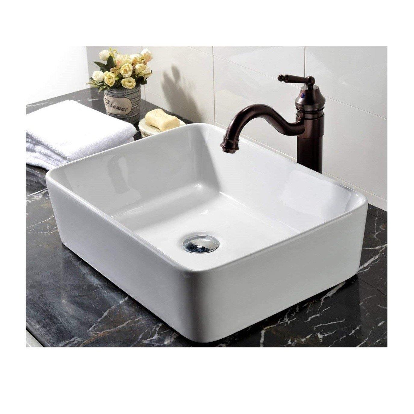 Table Top Ceramic Wash Basin 49 X 38 X 14 Cm - Bath Outlet