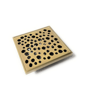 B Backline Brass Antique Finish Bathroom Floor Water Drain Grating with Anti-Foul Cockroach Trap