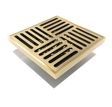 B Backline Brass Antique Finish Bathroom Floor Water Drain Grating with Anti-Foul Cockroach Trap