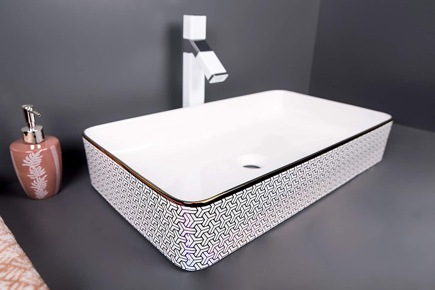 Table Top Designer  Wash Basin 60 X 35 X 11 Cm - Bath Outlet