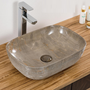 Table Top/Over Counter Wash Basin/Vessel Sink 46 X 33 X 13 Cm