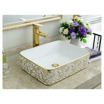 Table Top Designer  Wash Basin 48 X 37 X 13 Cm - Bath Outlet