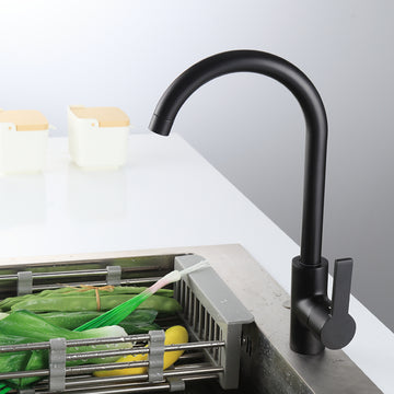 B Backline Kitchen Sink Mixer Tap Faucet Single Lever Tap 360 Degree Rotatable Mixer Tap Faucet