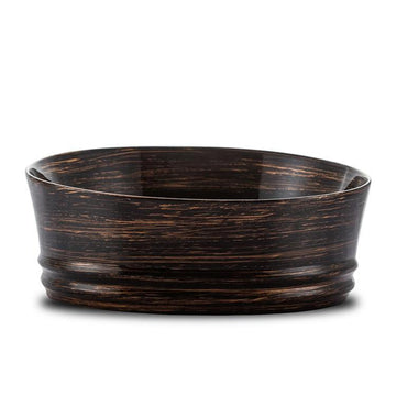 B Backline Ceramic Table Top, Counter Top Wash Basin Black 40 x 40 CM