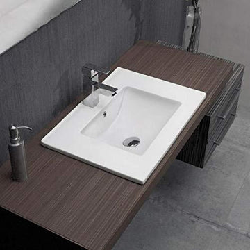 Ceramic Semi Under Counter Wash Basin 65 X 50 X 17 Cm - Bath Outlet