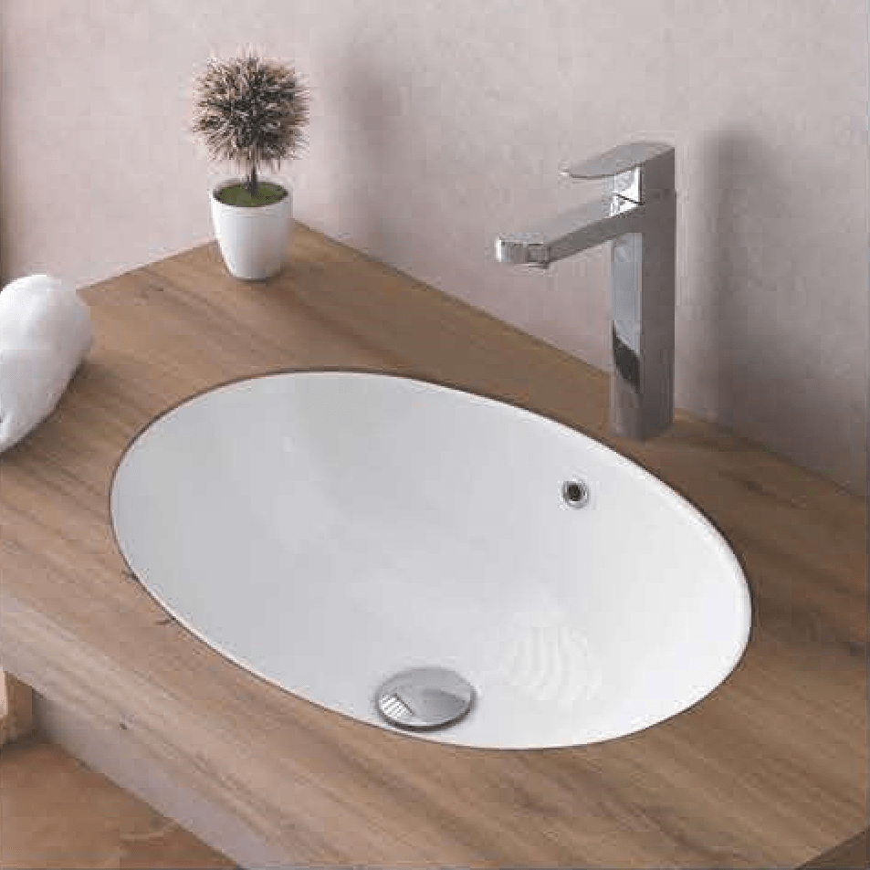 Ceramic Under Counter Wash Basin 46 X 32 X 19 Cm - Bath Outlet
