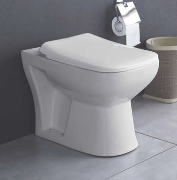 B Backline Ceramic Floor Mounted P-Trap Western Toilet Commode