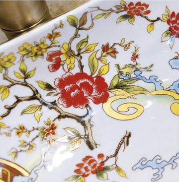 Table Top Designer Bali Collection Wash Basin Vessel Sink 41 x 41 x 15 inch