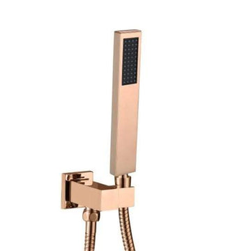Hand Shower Facuet with 1.5 Shower Tube & Wall Hook (Rose Gold) - Bath Outlet