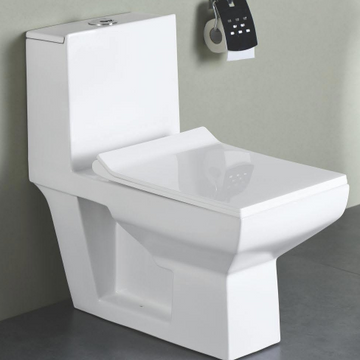 B Backline Ceramic one piece Floor Mounted Western Toilet Commode white S trap