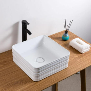 Table Top Ceramic  Wash Basin 38 X 38 X 15 Cm - Bath Outlet
