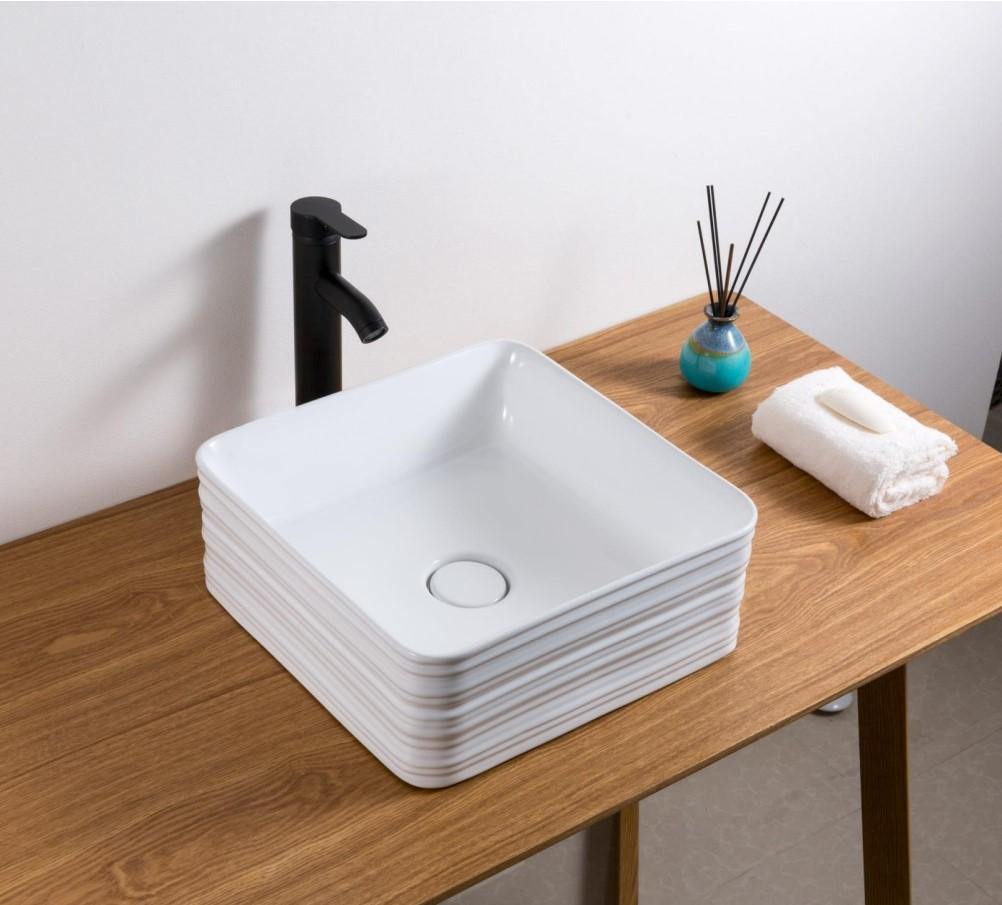 Table Top Ceramic  Wash Basin 38 X 38 X 15 Cm - Bath Outlet