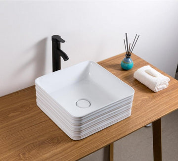 Table Top Ceramic  Wash Basin 38 X 38 X 15 Cm - Bath Outlet