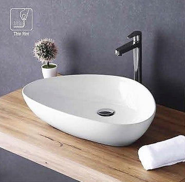 Table Top Ceramic Wash Basin 57 X 41 X 13 Cm