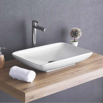 Table Top Ceramic Wash Basin 58 X 37 X 10 Cm - Bath Outlet
