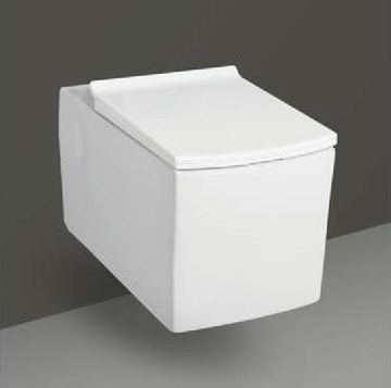 B Backline Ceramic Wall Mount , Wall Hung Western Toilet Commode White
